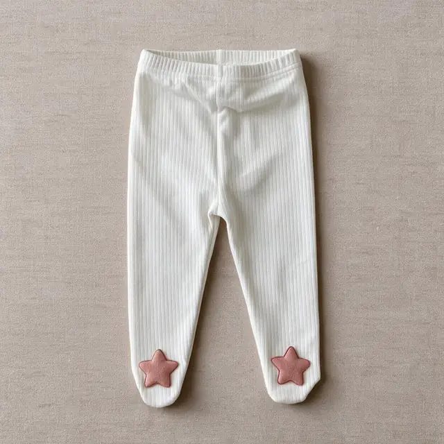 Star-Patch Footed Leggings