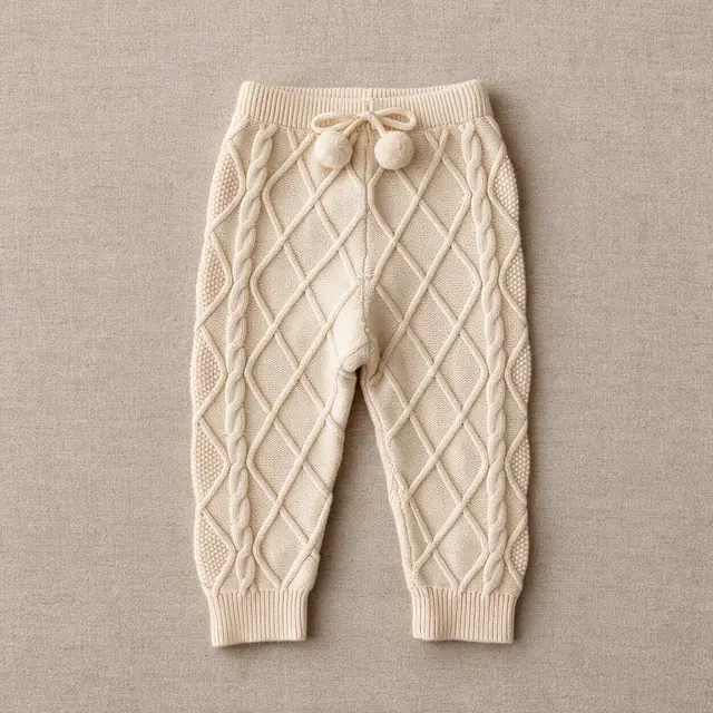 Plait Diamond Drawstring Pants