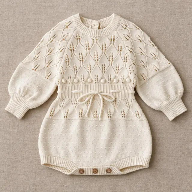 Lattice Ribbon Romper