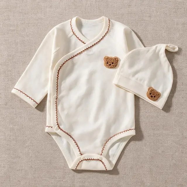 Acorn Bear Bonnet Set