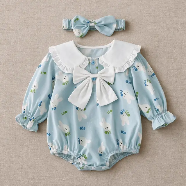 Sunday Ribbon Bubble Romper