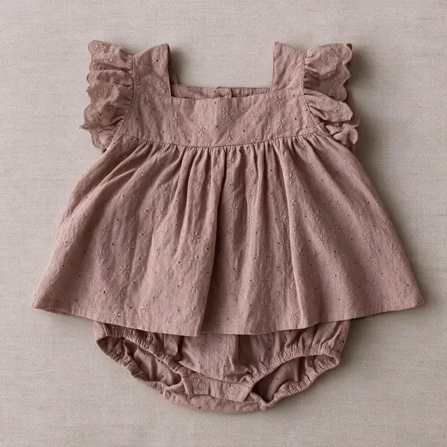 Broderie Frill Set
