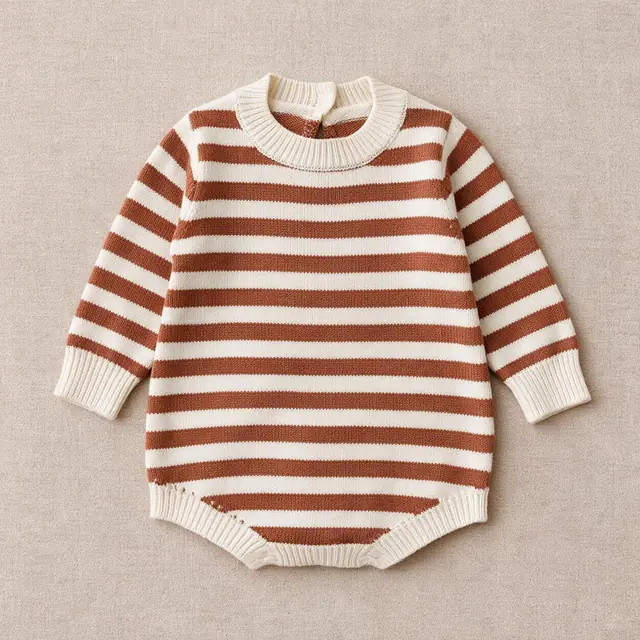 Ticking Stripe Romper