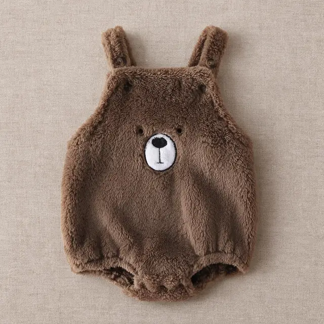 Bruin Plush Strap Romper