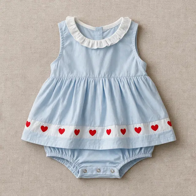 Sweetheart Hem Romper