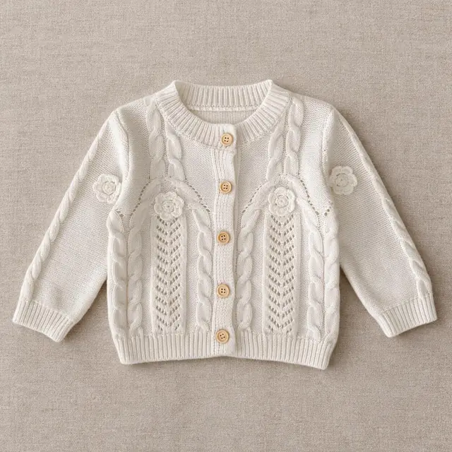 Rosebud Cable Cardigan