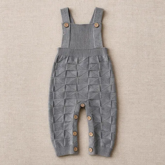 Triangle Button Overalls