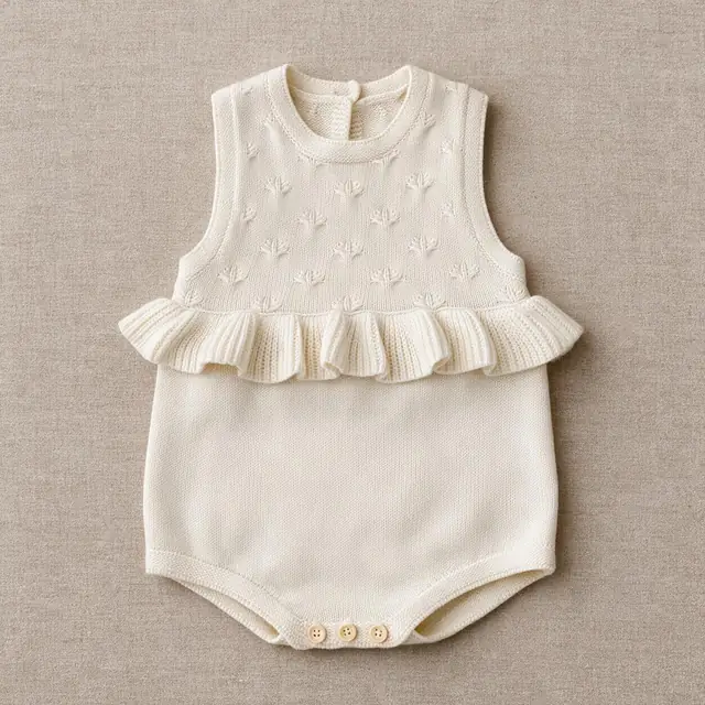 Meadow Frill Sleeveless Romper