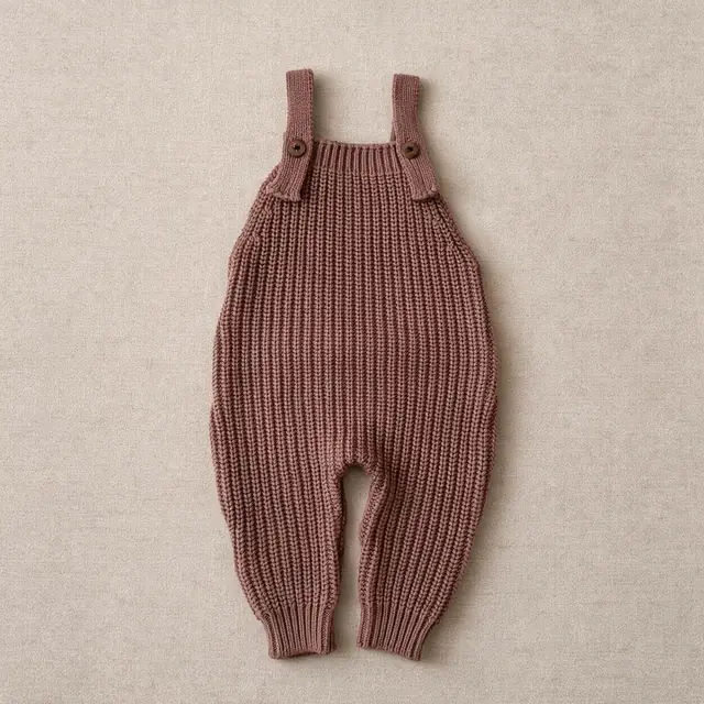Ribbed Strap Overalls