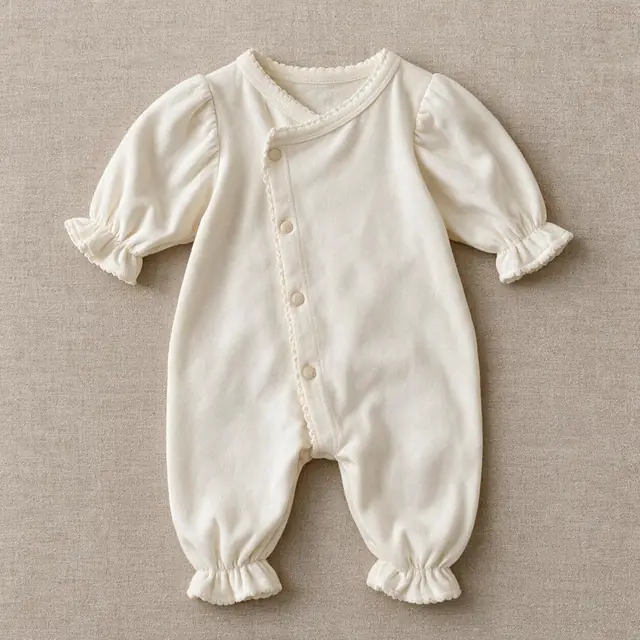 Shell-Edge Frill Romper