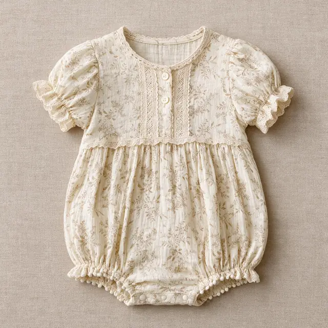 Meadow Lace Bubble Romper