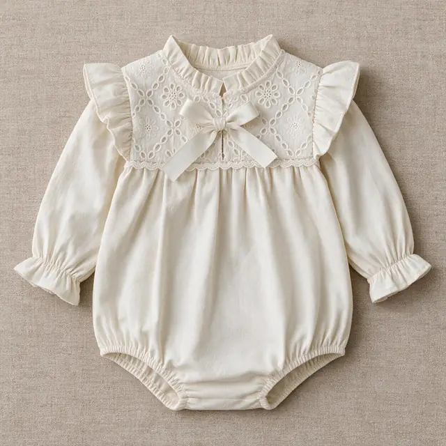 Broderie Bow Bubble Romper