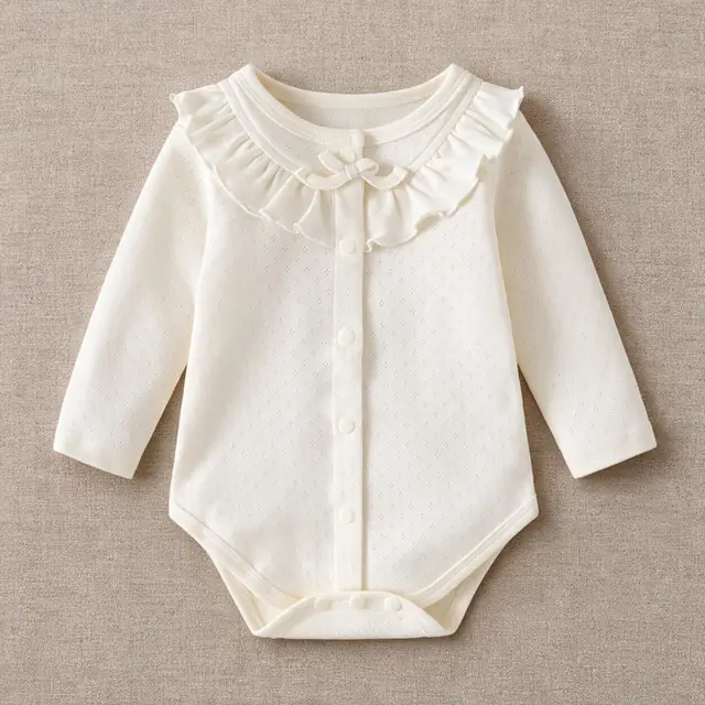 Heirloom Frill Bow Romper