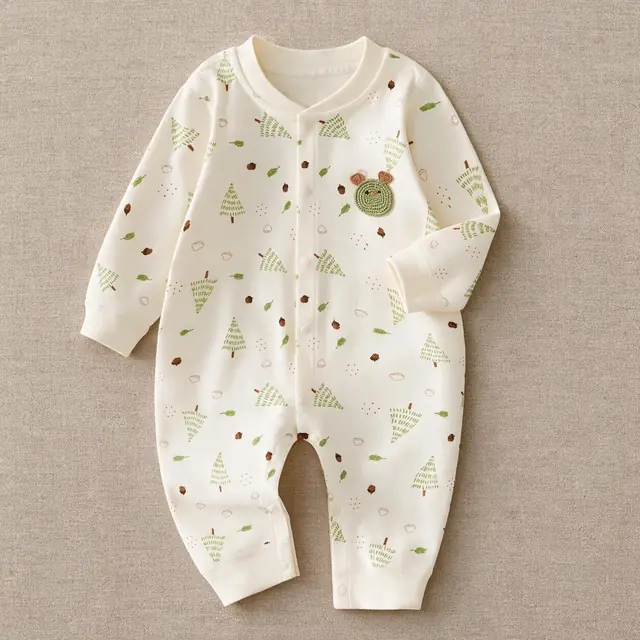 Woodland Bear Patch Romper
