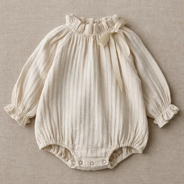 Petal Ribbon Bubble Romper