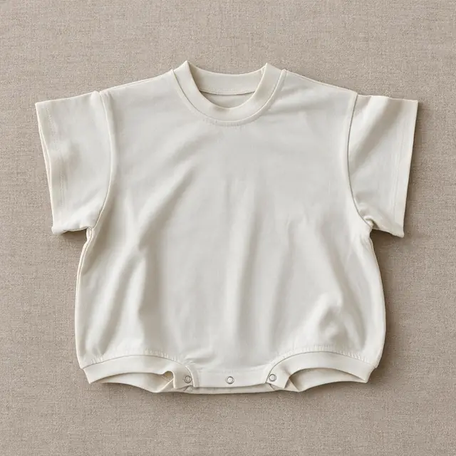 Rib-Edge Bubble Romper