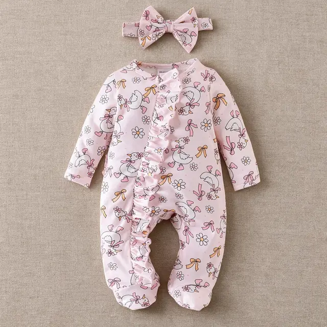 Puddle Frill Footed Sleepsuit