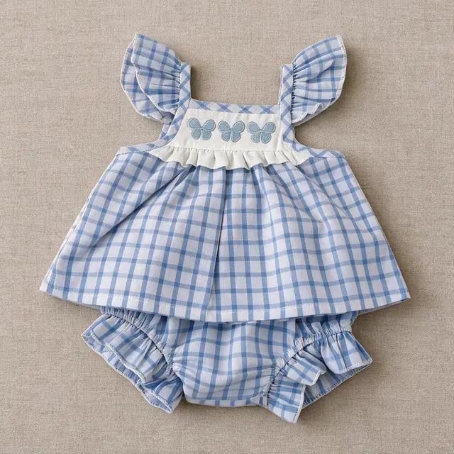 Gingham Butterfly Set