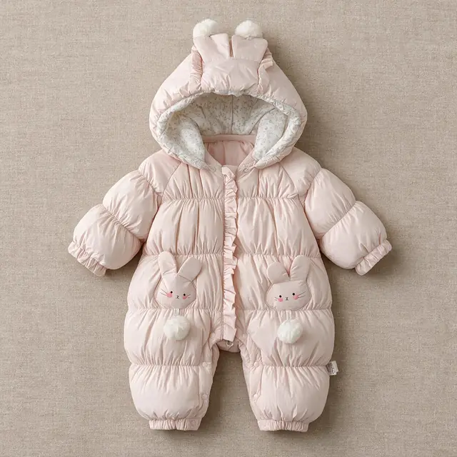 Frill Bunny Hooded Jumpsuit