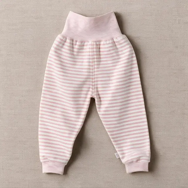 Ticking High-Waist Pants