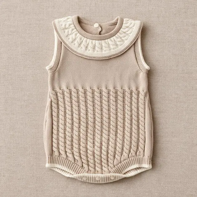 Aran Cable Collar Romper