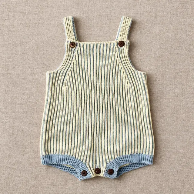 Ticking Rib Romper
