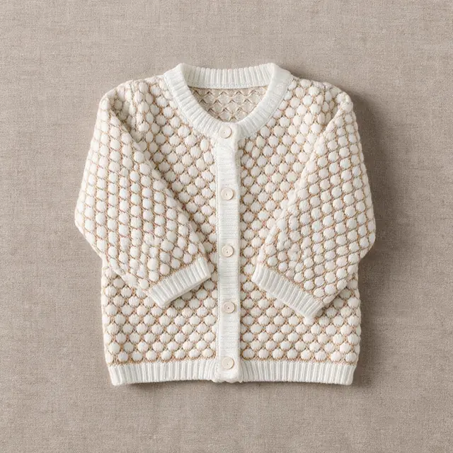 Pebble-Dot Cardigan