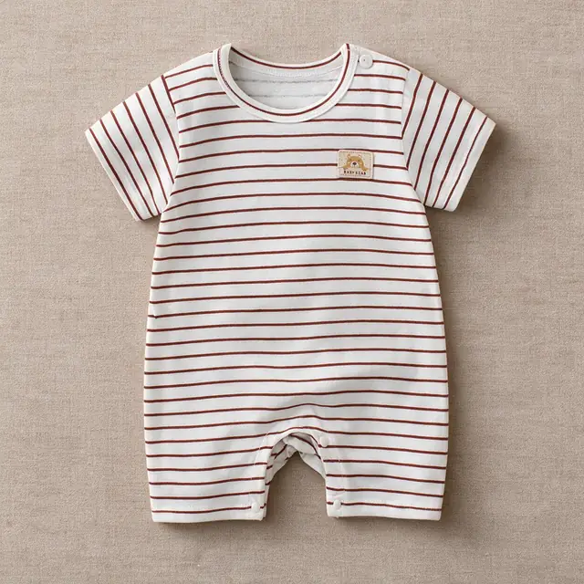 Ticking Patch Romper