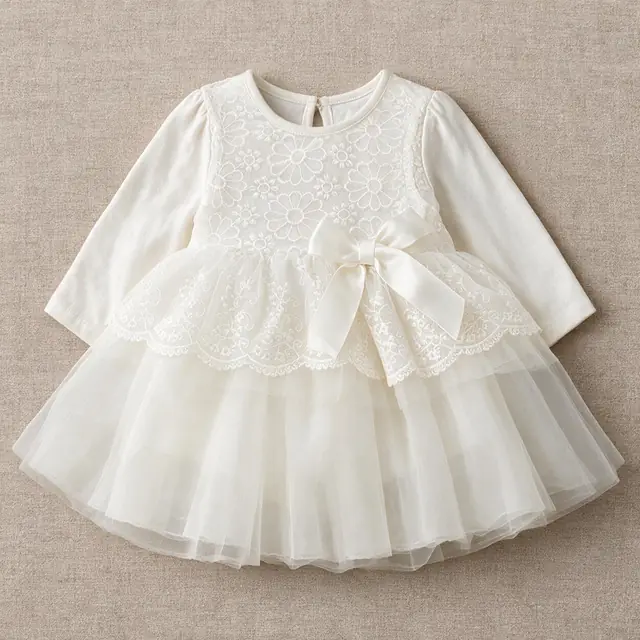 Broderie Ribbon Dress