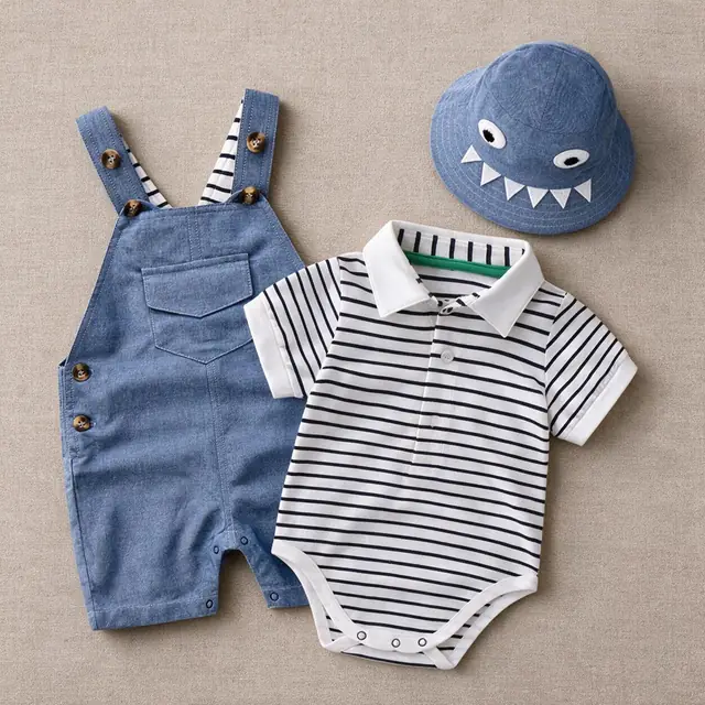 Deckchair Stripe Overall Set