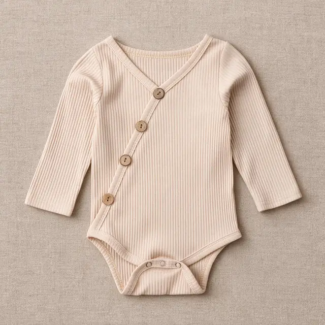 Bias Button Romper