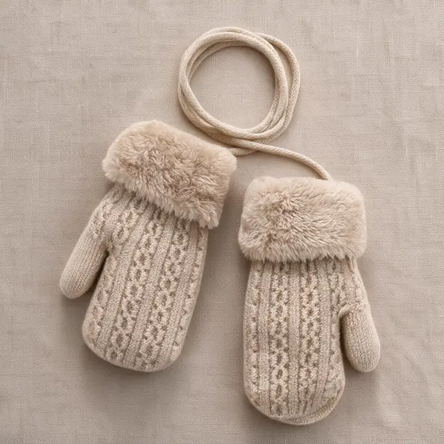 Plait Cuff Mittens