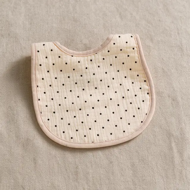 Dewdrop Edge Bib — Polka Dot
