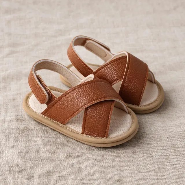 Cross-Strap Sandals