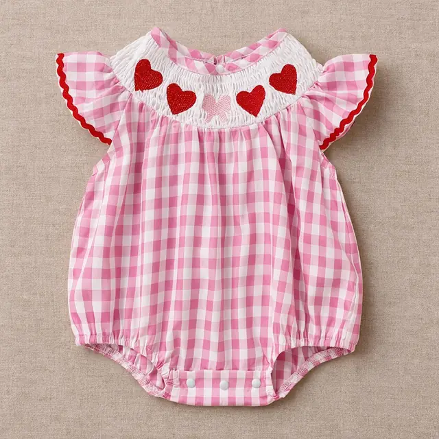 Sweetheart Smock Bubble Romper