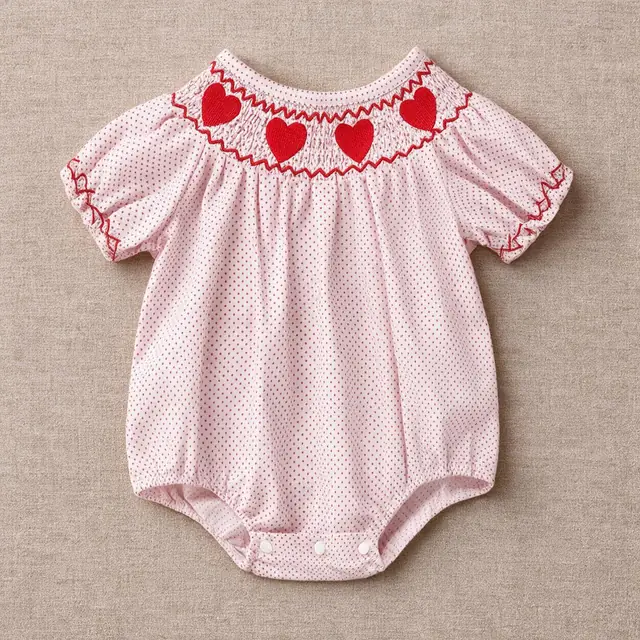 Dewdrop Heart Bubble Romper